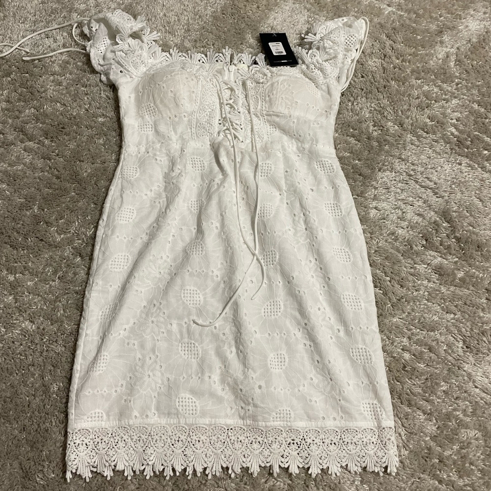 Fashion nova white dress
